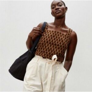 Everlane Button Back Crop Top